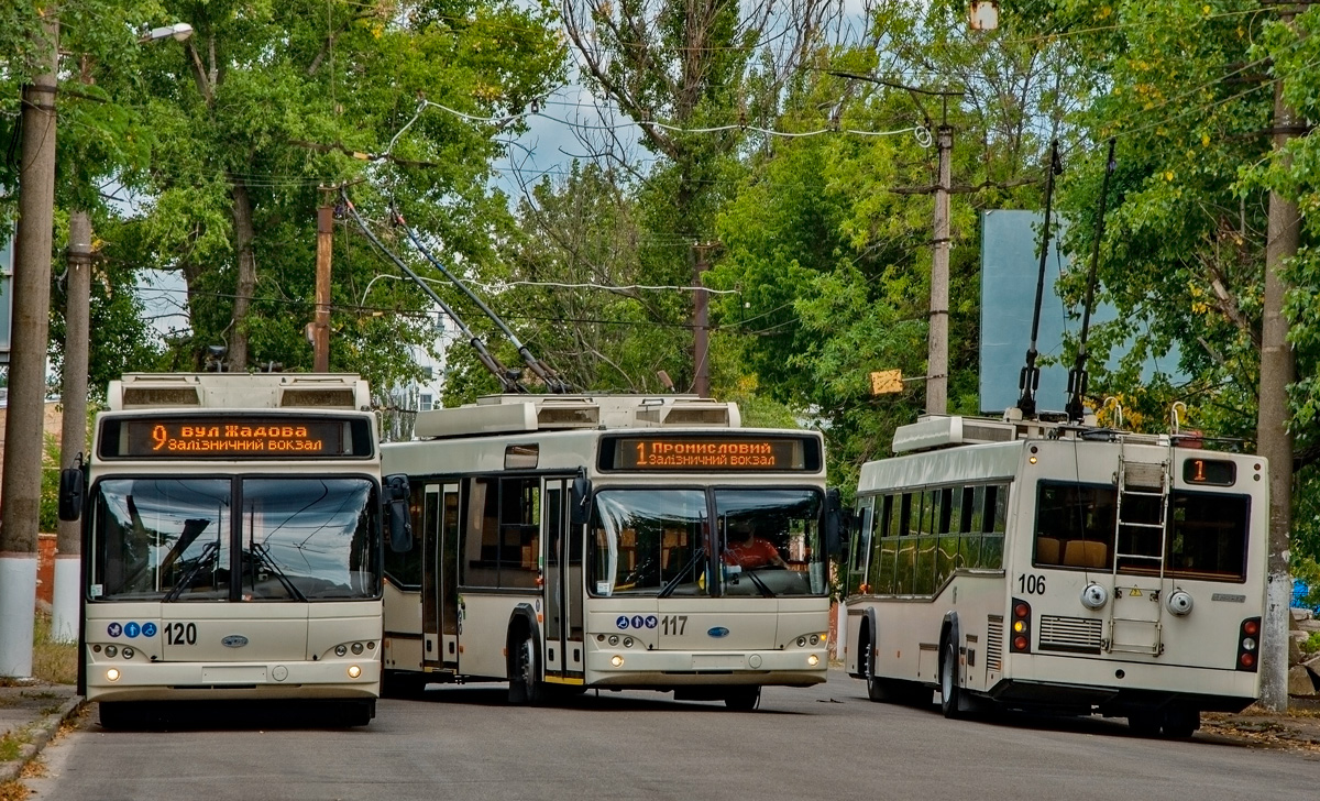 Кропивницкий, Дніпро Т103 № 120; Кропивницкий, Дніпро Т103 № 106; Кропивницкий — Реконструкции, ремонты и их последствия