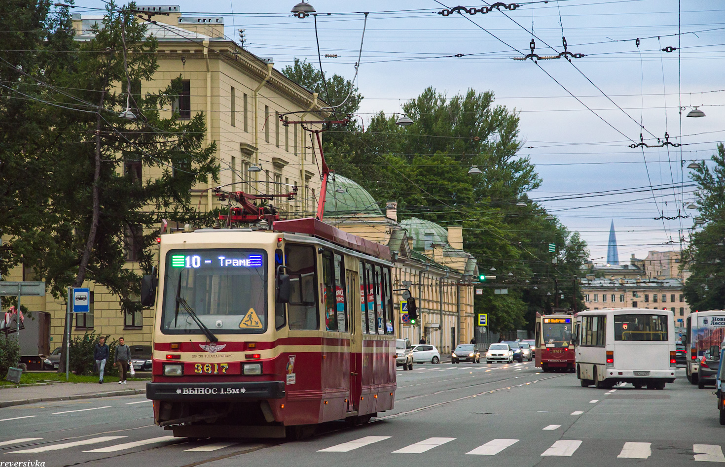 Санкт-Петербург, ТС-77 № 3617; Санкт-Петербург — Трамвайные линии и инфраструктура
