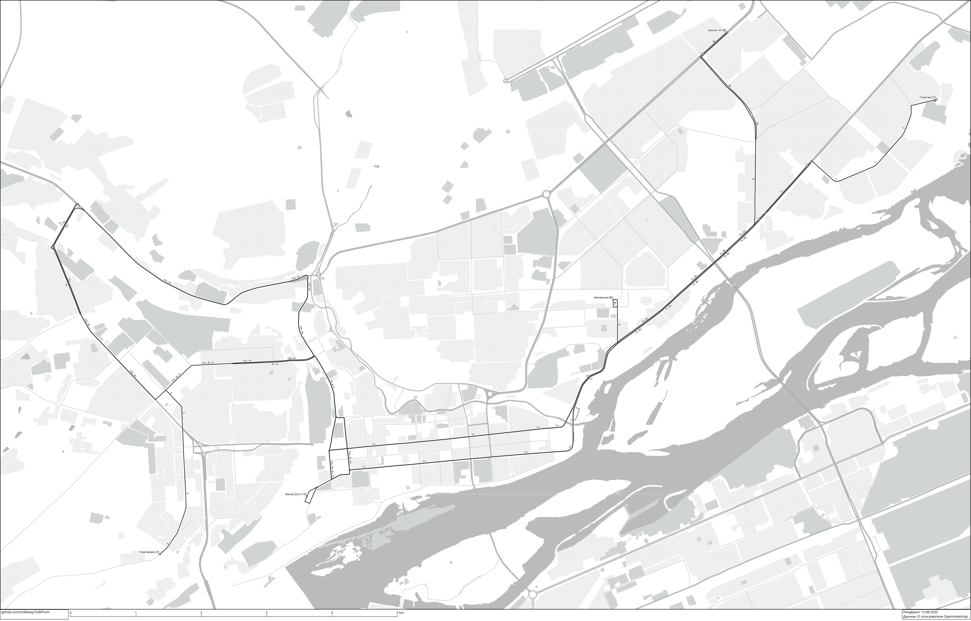 Карты, созданные с использованием OpenStreetMap; Красноярск — Схемы