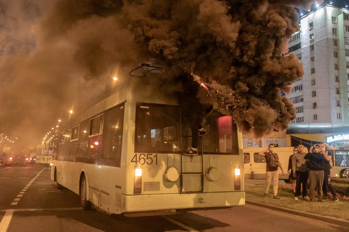 Minsk, BKM 321 č. 4651; Minsk — Protests in Minsk in August-October 2020