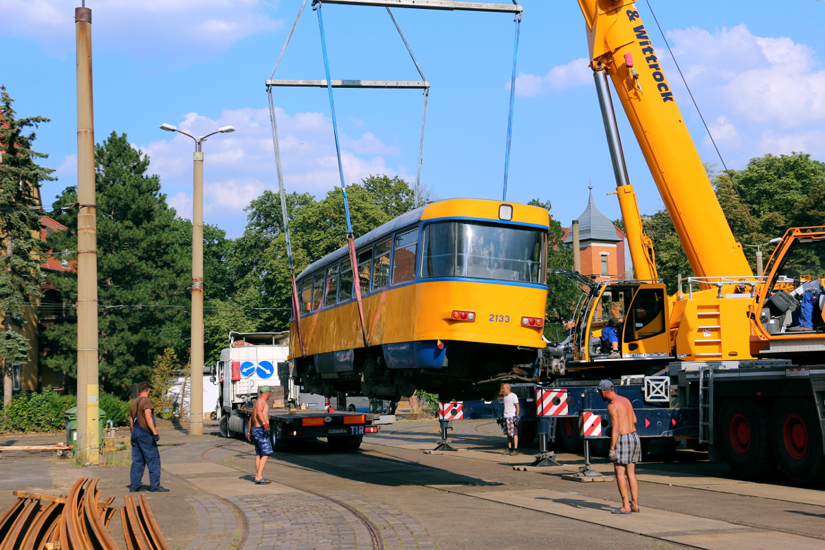 Лейпциг, Tatra T4D-M1 № 2133; Лейпциг — Отправка трамваев Tatra в Украину
