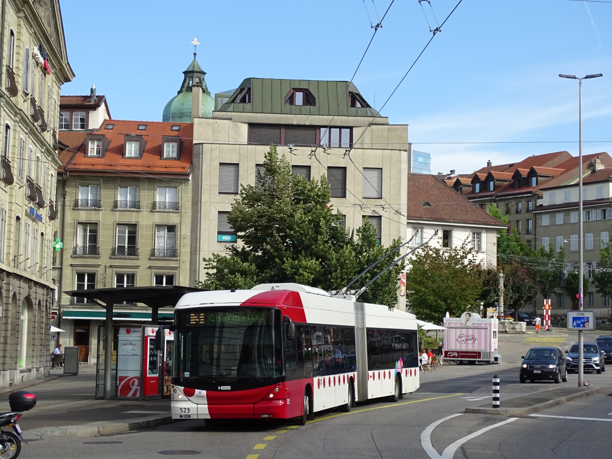 Фрибур, Hess SwissTrolley 3 (BGT-N2C) № 523