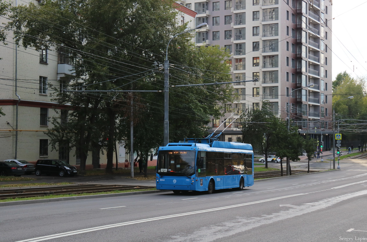 Москва, Тролза-5265.00 «Мегаполис» № 8046; Москва — Закрытие движения Московского троллейбуса 24 — 25 августа 2020