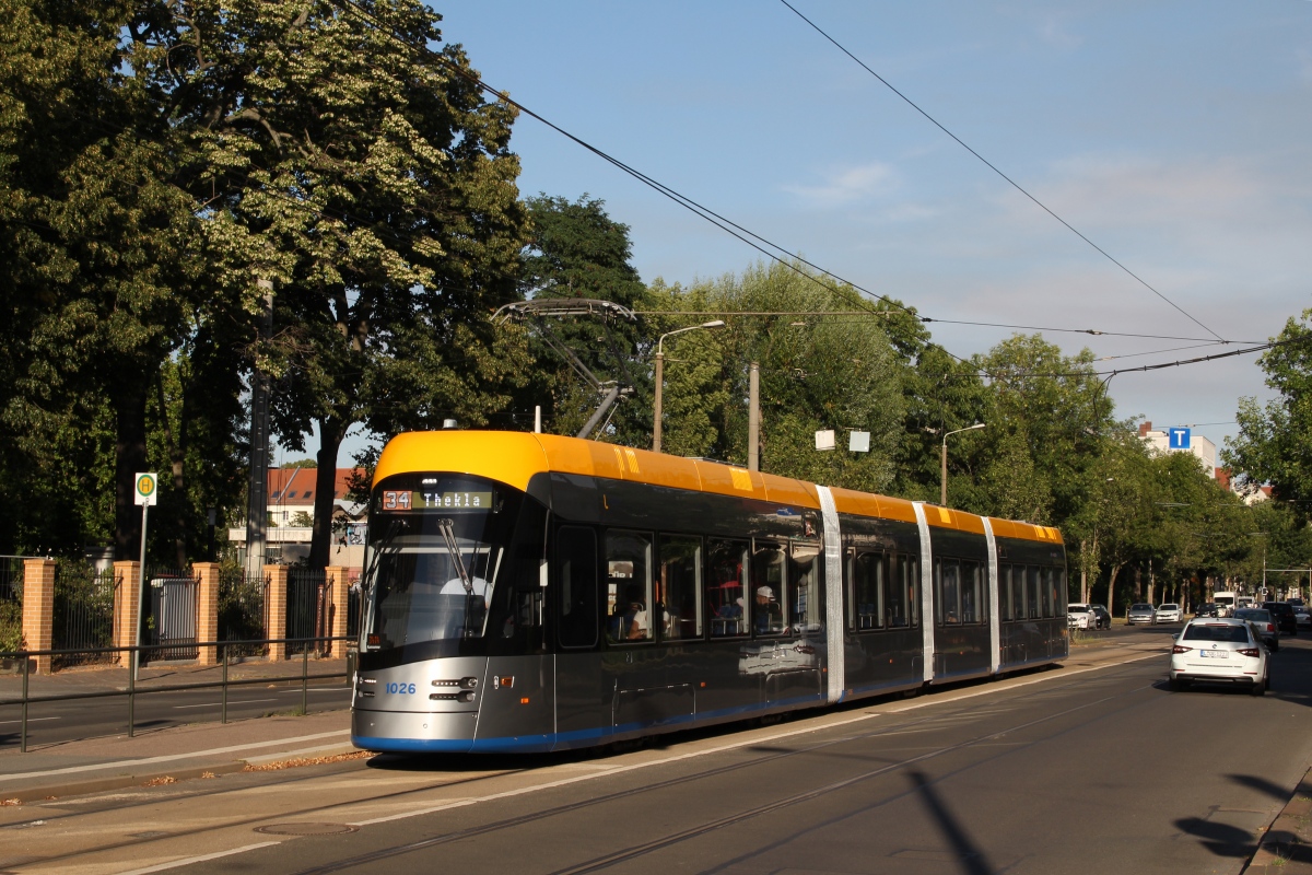 Лейпциг, Solaris Tramino Leipzig (NGT10) № 1026