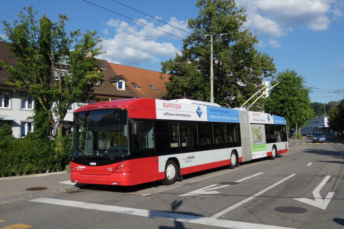 Винтертур, Hess SwissTrolley 3 (BGT-N1C) № 113