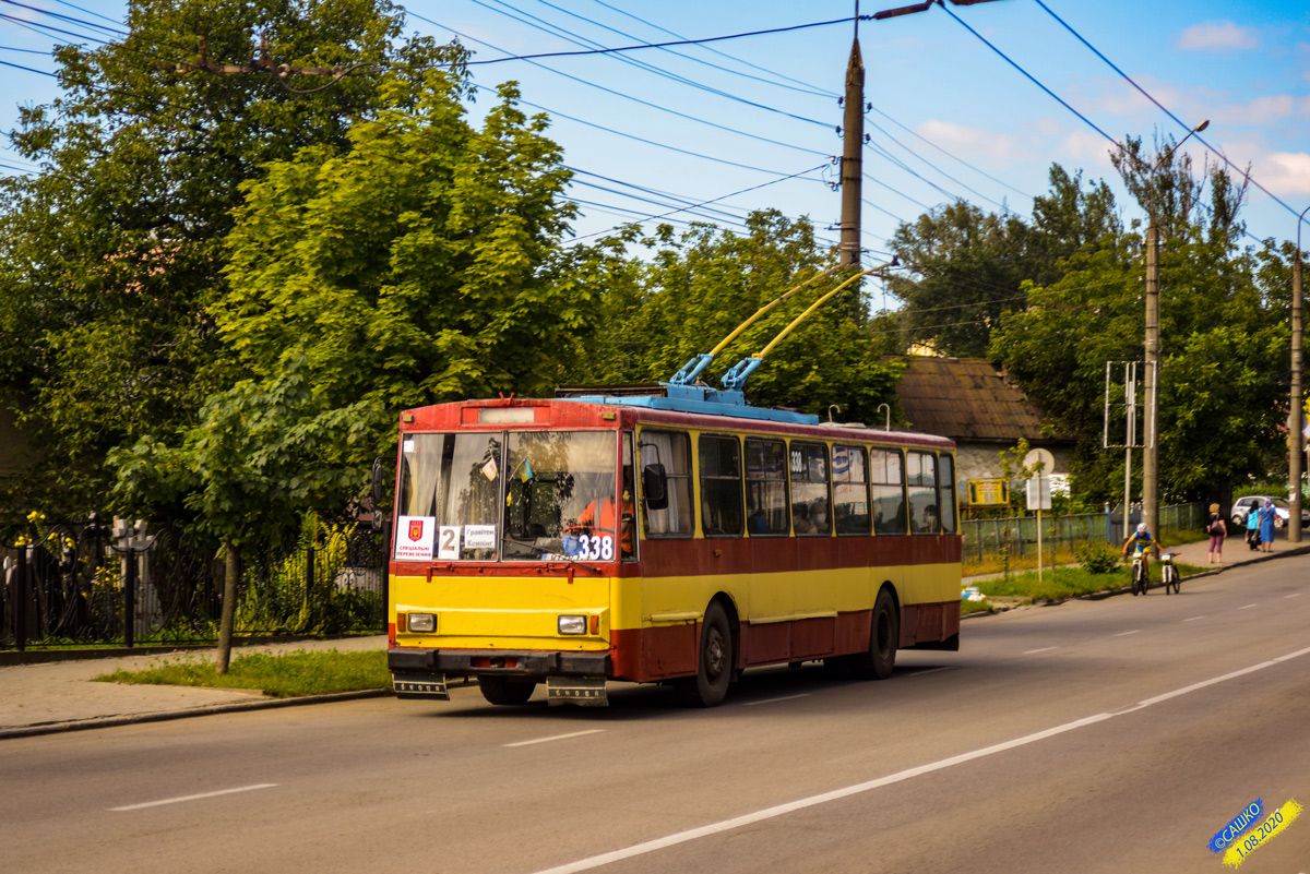 Черновцы, Škoda 14Tr07 № 338; Черновцы — Ремонт улицы Русской