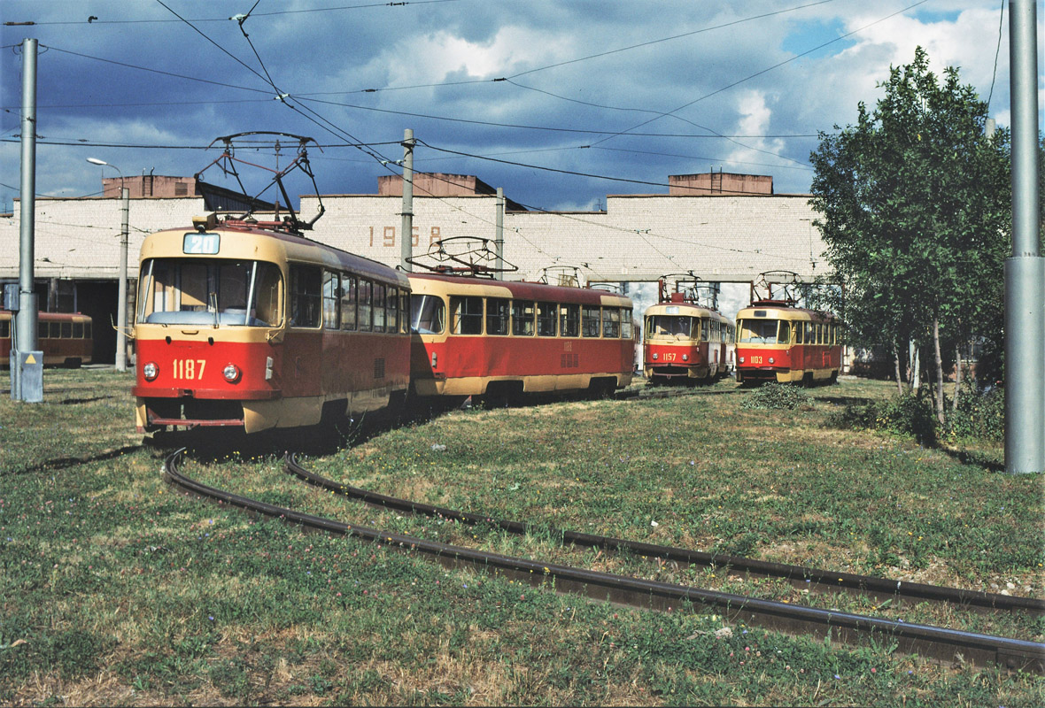 Самара, Tatra T3SU № 1187; Самара — Исторические фотографии — Трамвай и Троллейбус (1992-2000); Самара — Северное трамвайное депо