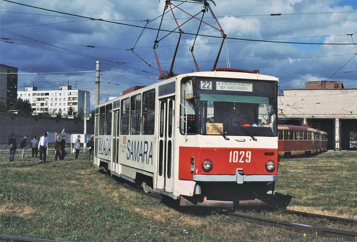 Самара, Tatra T6B5SU № 1029; Самара — Исторические фотографии — Трамвай и Троллейбус (1992-2000); Самара — Северное трамвайное депо