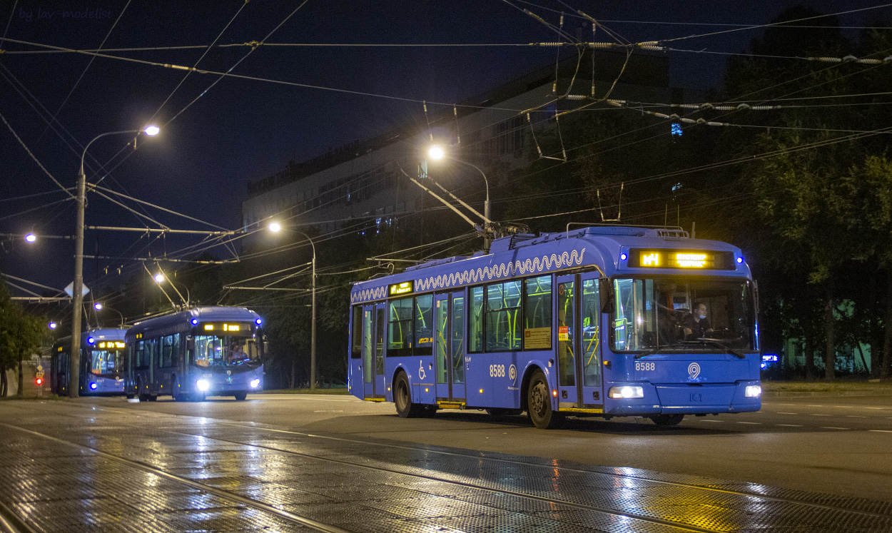 Москва, БКМ 321 № 8588; Москва — Закрытие движения Московского троллейбуса 24 — 25 августа 2020