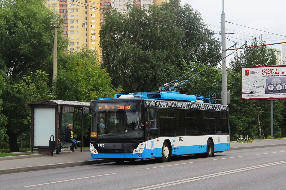 Москва, СВАРЗ-МАЗ-6275 № 8990; Москва — Закрытие движения Московского троллейбуса 24 — 25 августа 2020