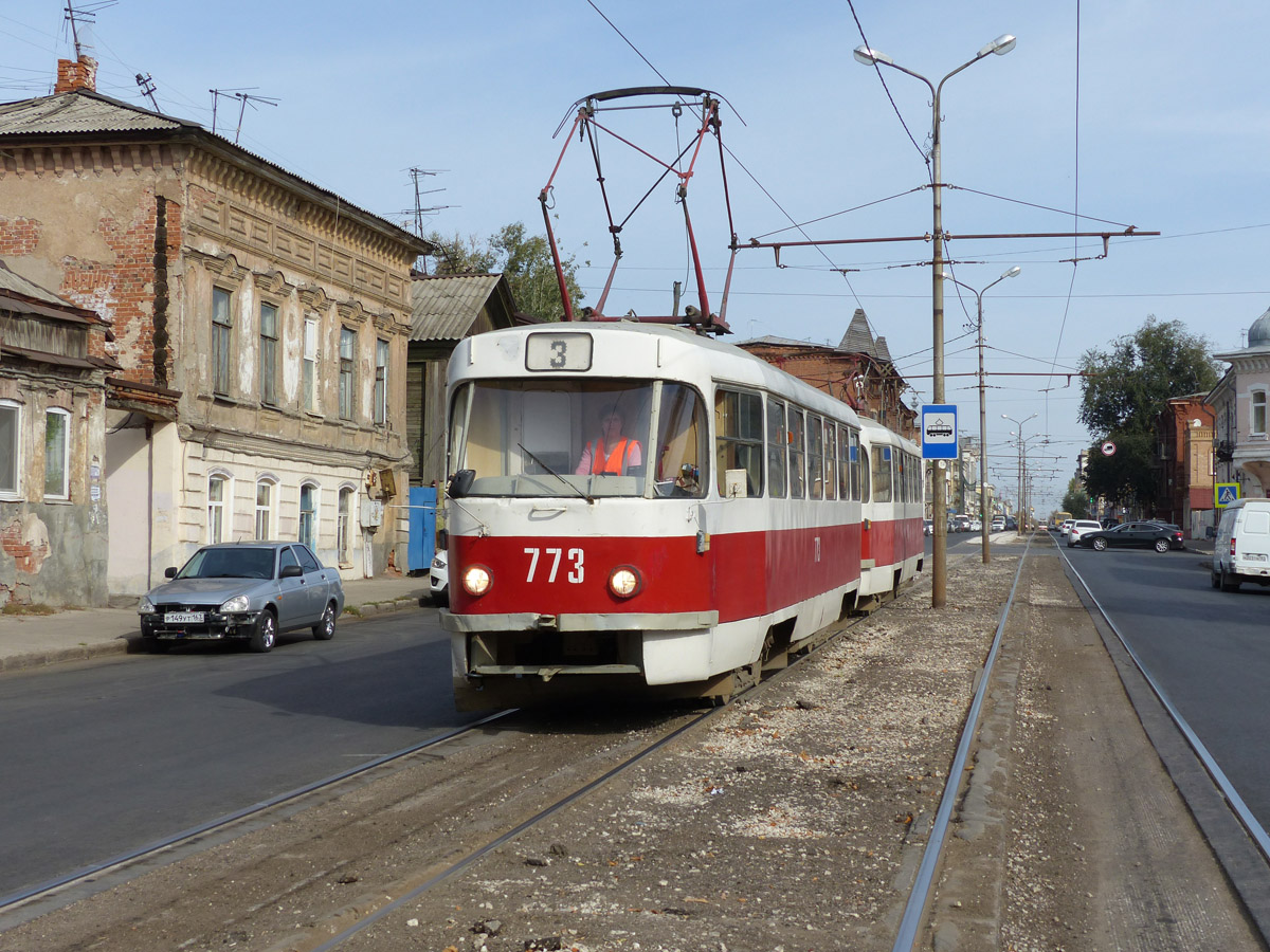 Самара, Tatra T3SU (двухдверная) № 773