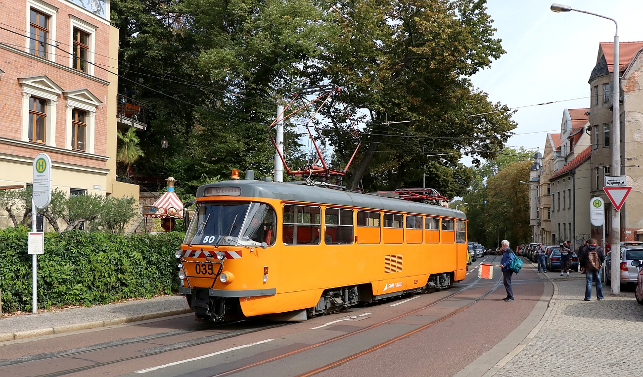 Галле, Tatra T4D № 035; Галле — Юбилей: 50 лет вагонов «Татра Т4Д» в Галле (07.09.2019)