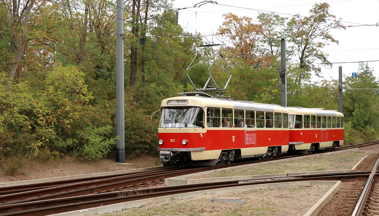 Галле, Tatra T4D № 901; Галле — Юбилей: 50 лет вагонов «Татра Т4Д» в Галле (07.09.2019)