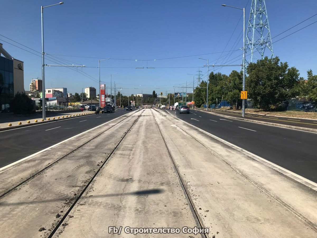 София — Основен ремонт на трамвайното трасе по Булевард Шипченски проход и Булевард Асен Йорданов — 2020 г.