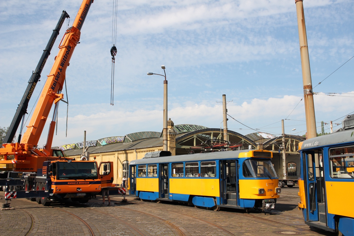 Лейпциг, Tatra T4D-M1 № 2156; Лейпциг — Отправка трамваев Tatra в Украину
