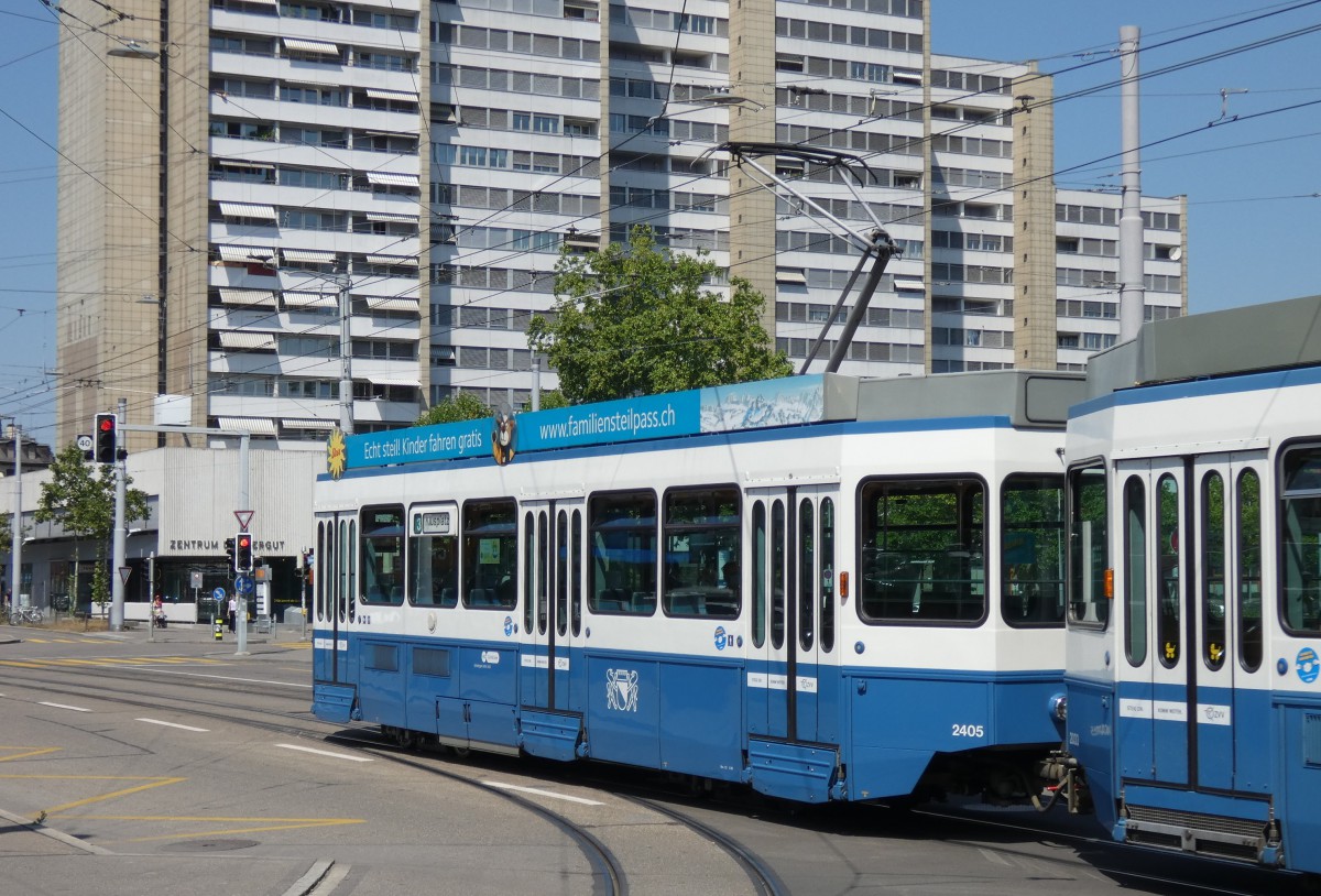Zürich, SWP/SIG/BBC Be 2/4 "Tram 2000 Pony" № 2405