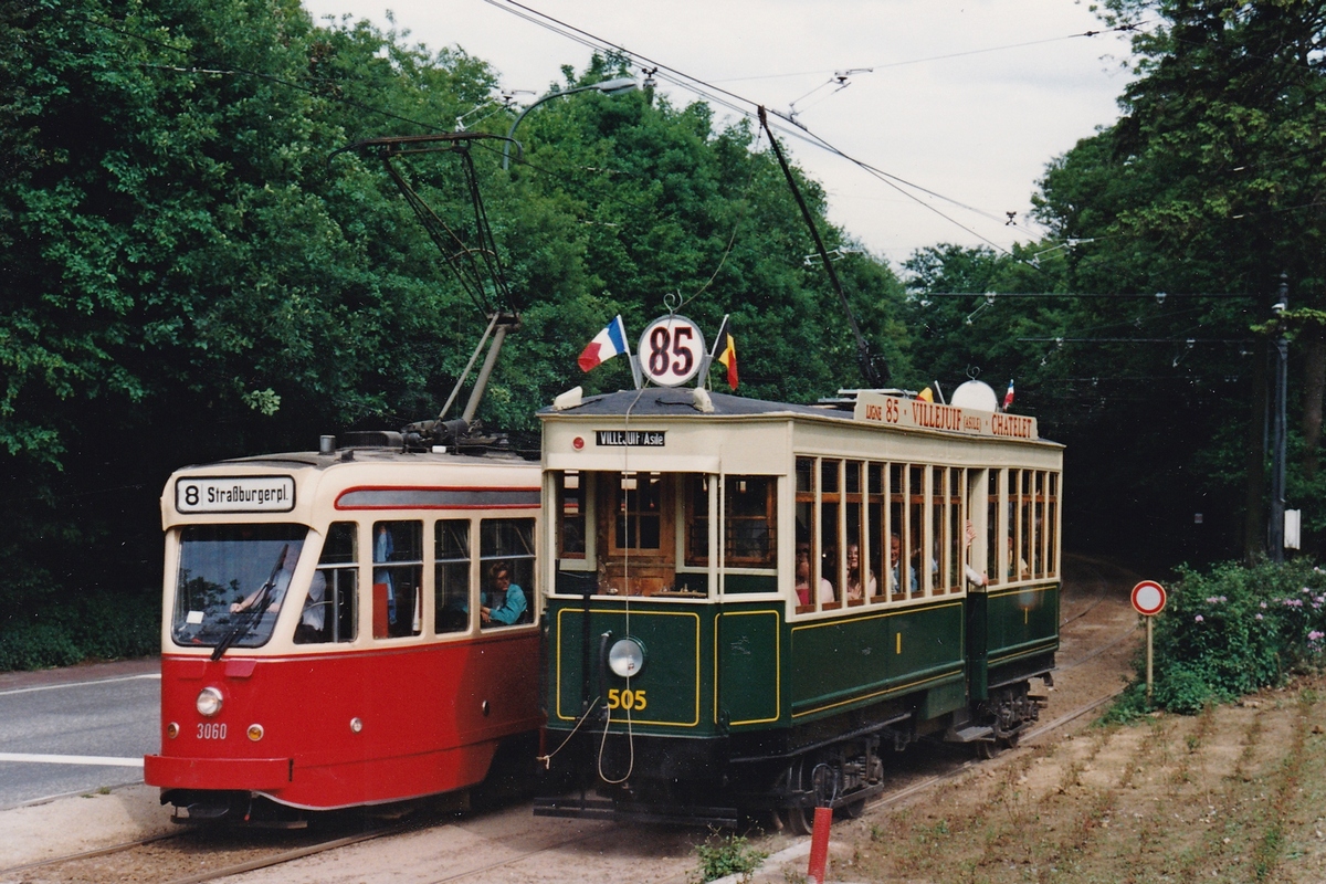 Брюссель, C.G.T.P. type 500 № 505; Брюссель, BN PCC серия 7000 № 3060