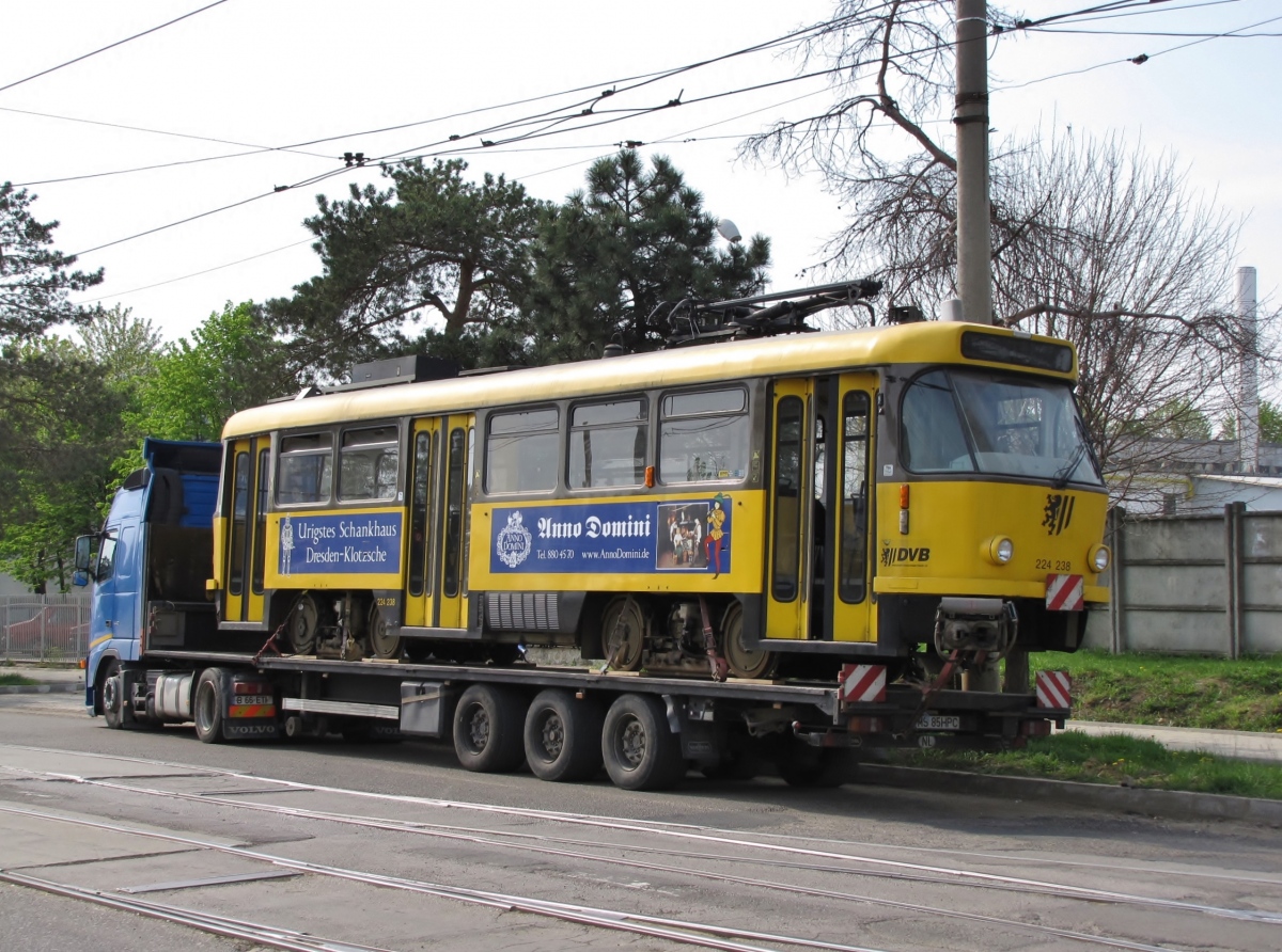 Botoșani, Tatra T4D-MT # BT-339; Botoșani — Delivery of modernized Tatra T4D-MT tram cars from Dresden (28.04.2011)