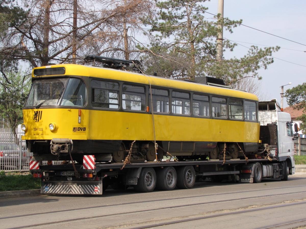 Ботошани, Tatra T4D-MT № BT-1202; Ботошани — Доставка модернизированных трамвайных вагонов Татра Т4Д-МТ из Дрездена (28.04.2011)