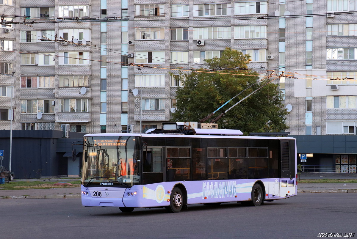 Кременчуг, ЛАЗ E183A1 № 208