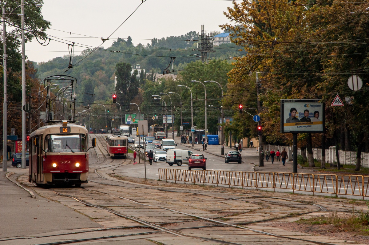 Киев, Tatra T3SU № 5850; Киев — Трамвайные линии: Подольская сеть — север