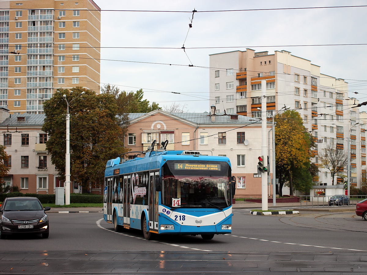 Витебск, БКМ 32100D № 218; Витебск — Троллейбусные маршруты с использованием автономного хода