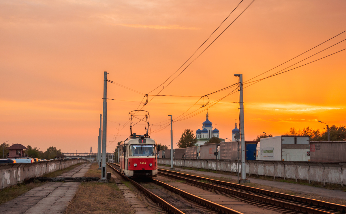 Kijevas, Tatra T3SUCS nr. 5654; Kijevas — Tramway lines: Rapid line # 2