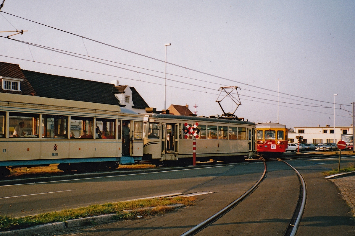 Береговой трамвай, SNCV Spm моторный № 9123; Береговой трамвай — Трамвайные линии и инфраструктура