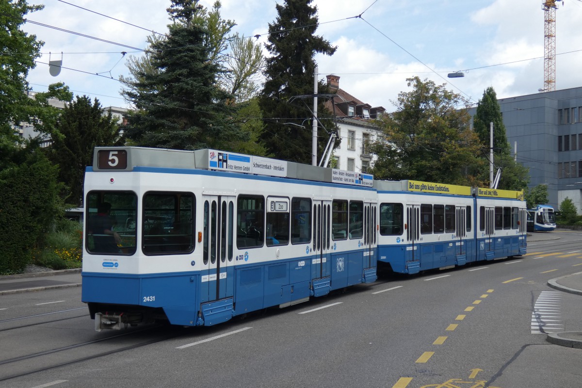 Цюрих, SWP/SIG/ABB Be 2/4 "Tram 2000 Pony" № 2431