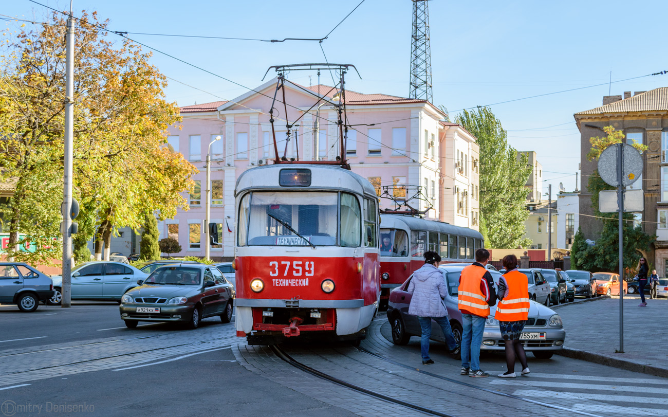 Донецк, Tatra T3SU (двухдверная) № 3759; Донецк — Разные трамвайные фотографии