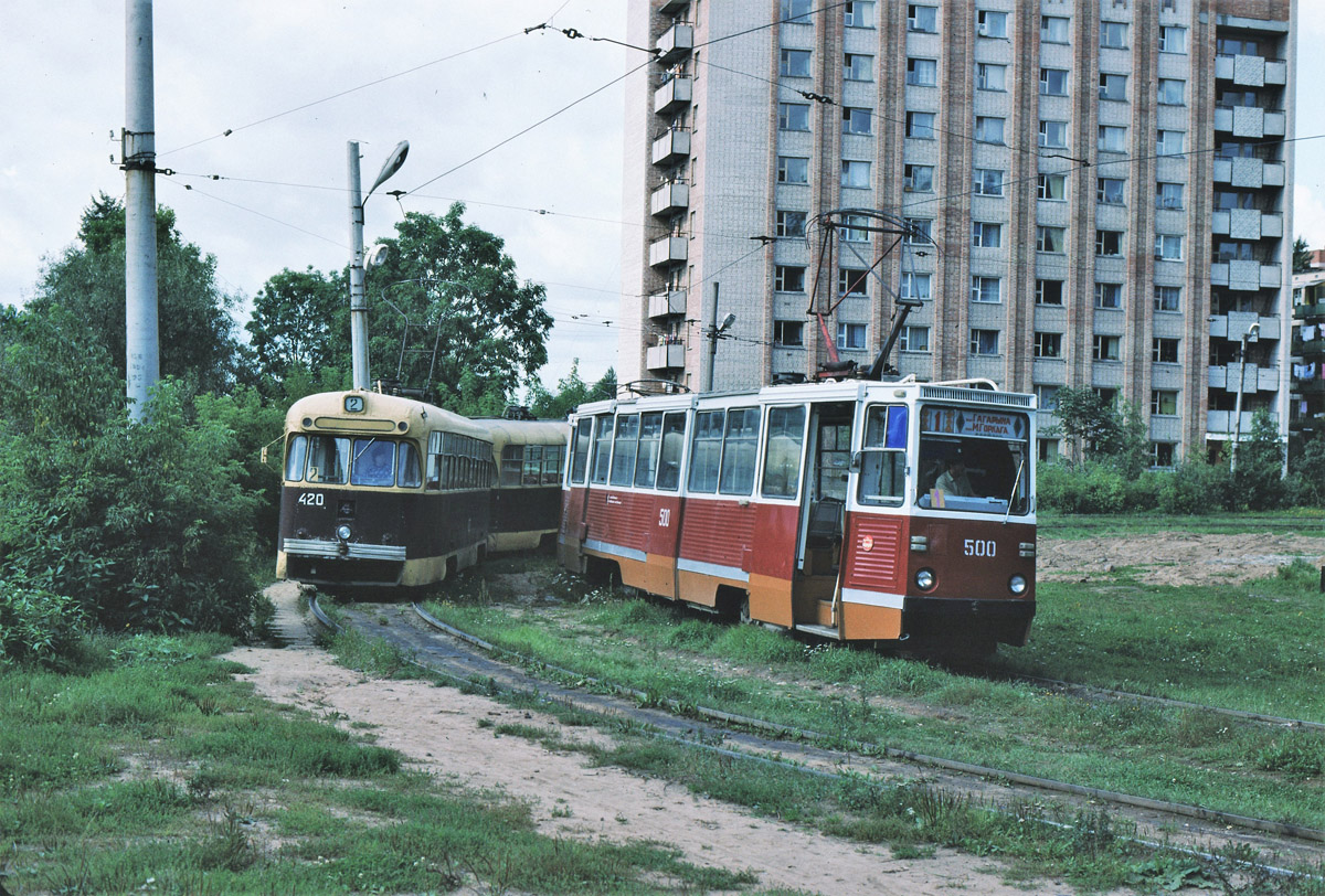 Витебск, РВЗ-6М2 № 420; Витебск, 71-605А № 500