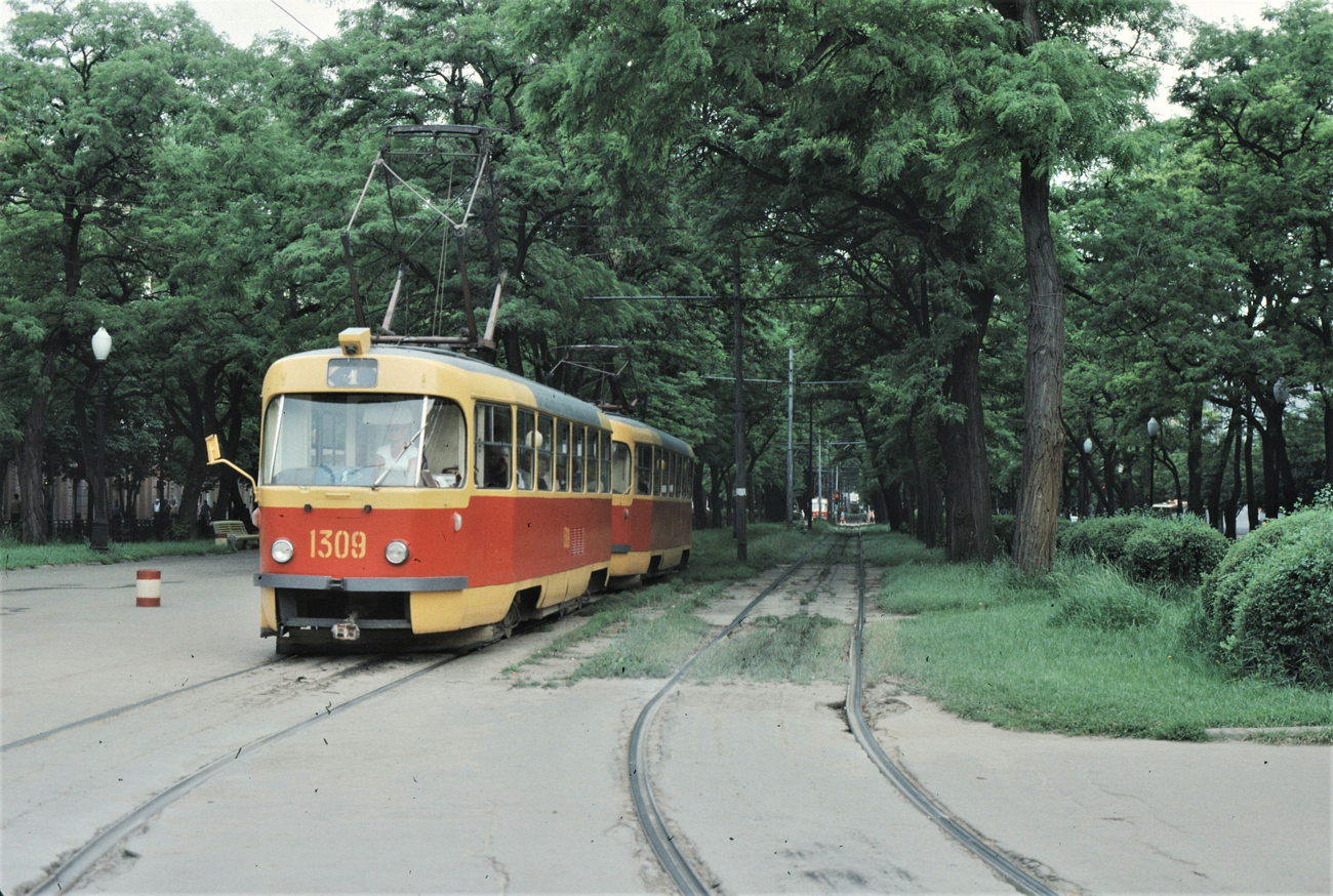 Днепр, Tatra T3SU № 1309; Днепр — Исторические фотографии: Серии иностранных авторов