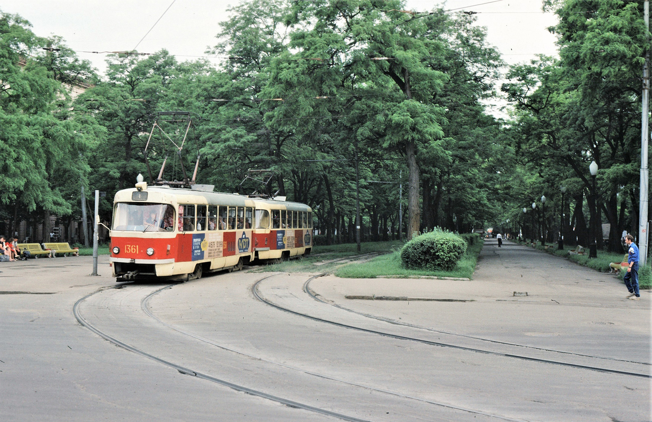 Dnipro, Tatra T3SU № 1361; Dnipro — Old photos: Shots by foreign photographers