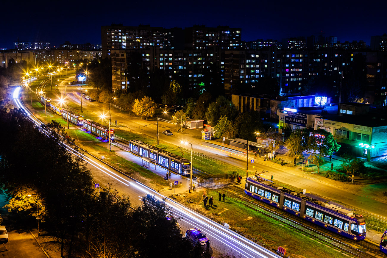 Kiiev — Miscellaneous photos; Kiiev — Tramway lines: Rapid line