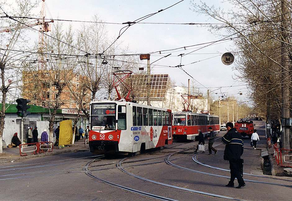 Улан-Удэ, 71-608К № 58; Улан-Удэ, 71-605 (КТМ-5М3) № 01