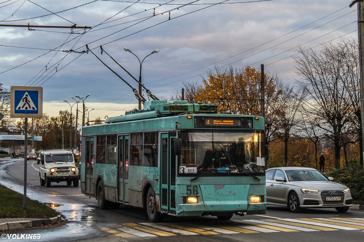 Tver, Trolza-5275.05 “Optima” č. 56; Tver — Trolleybus lines: Moskovsky district