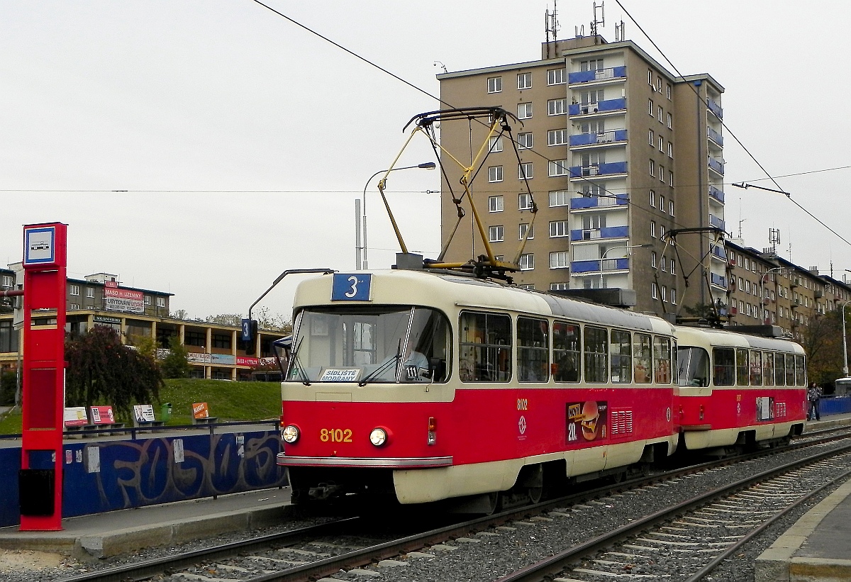 Прага, Tatra T3M № 8102