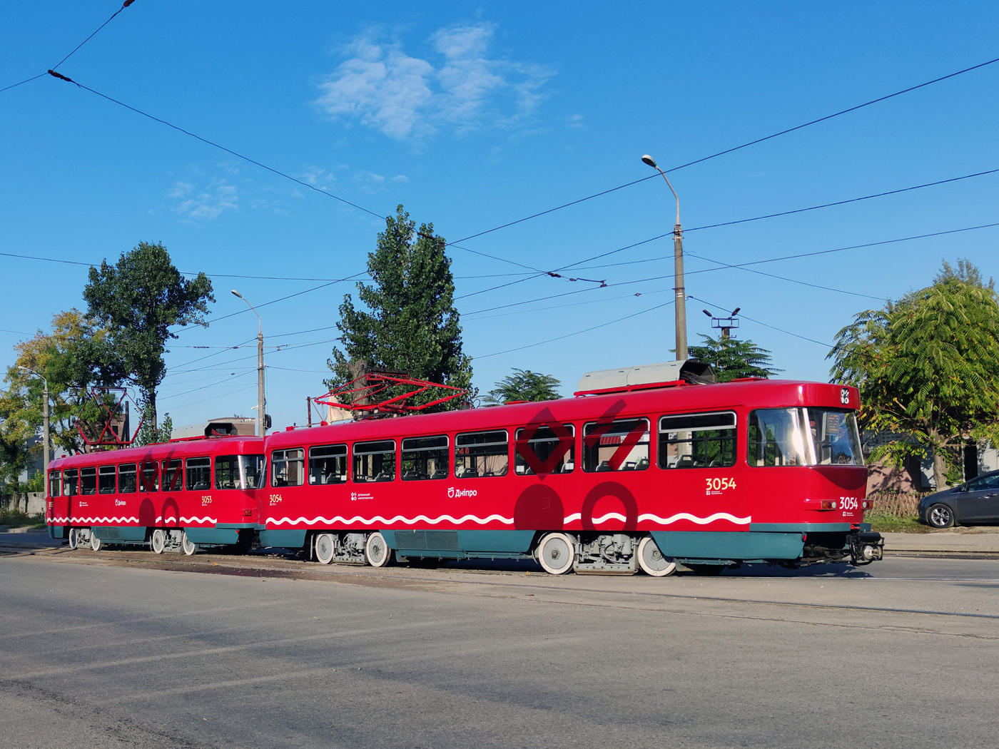 Днепр, Tatra T4D-M1 № 3054; Днепр, Tatra T4D-M1 № 3053