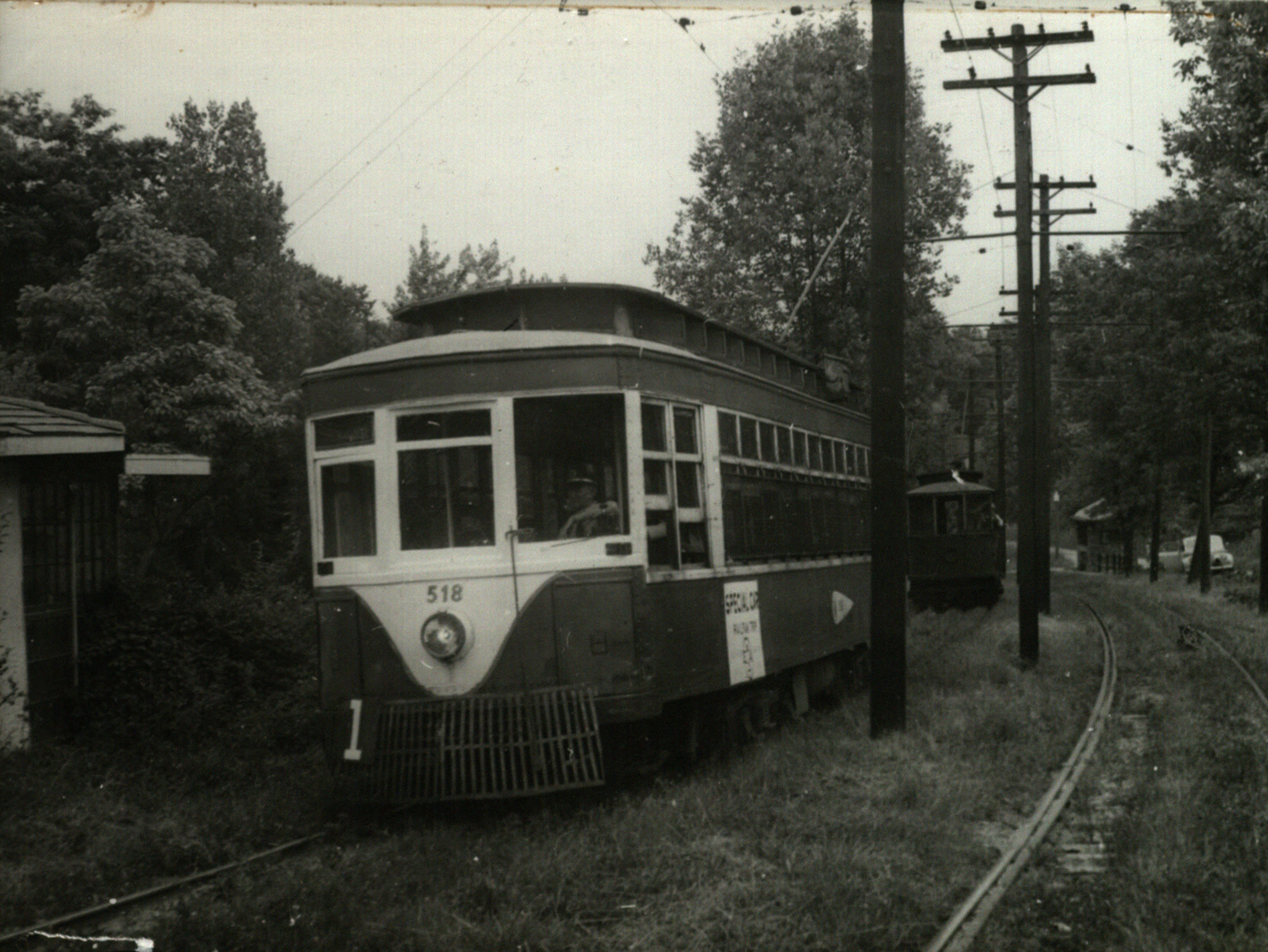 Covington, Cincinnati 4-axle motor car № 518; Covington — Special Railfans Trip on July 18, 1950
