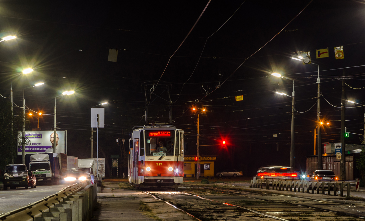 Kyjiw, Tatra T6A5 Nr. 317; Kyjiw — Tramway lines: Darnytske depot network
