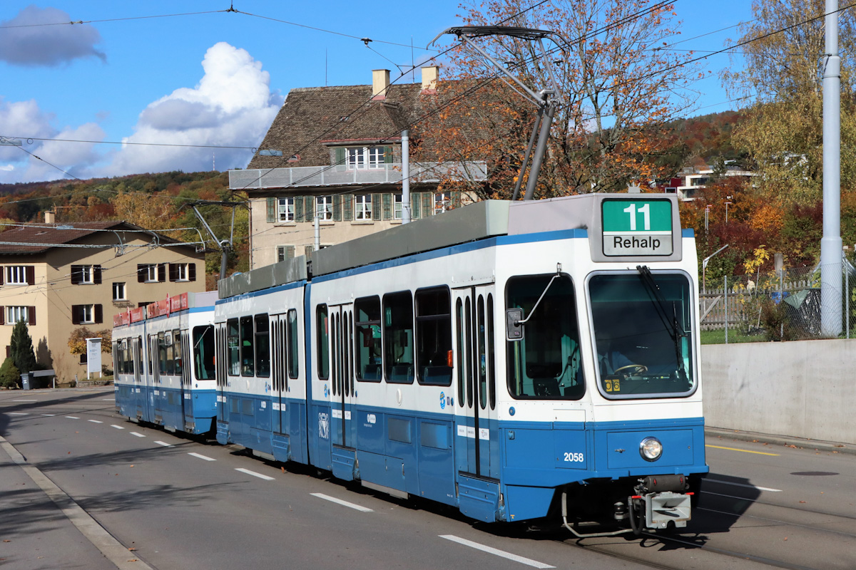 Цюрих, SWP/SIG/BBC Be 4/6 "Tram 2000" № 2058