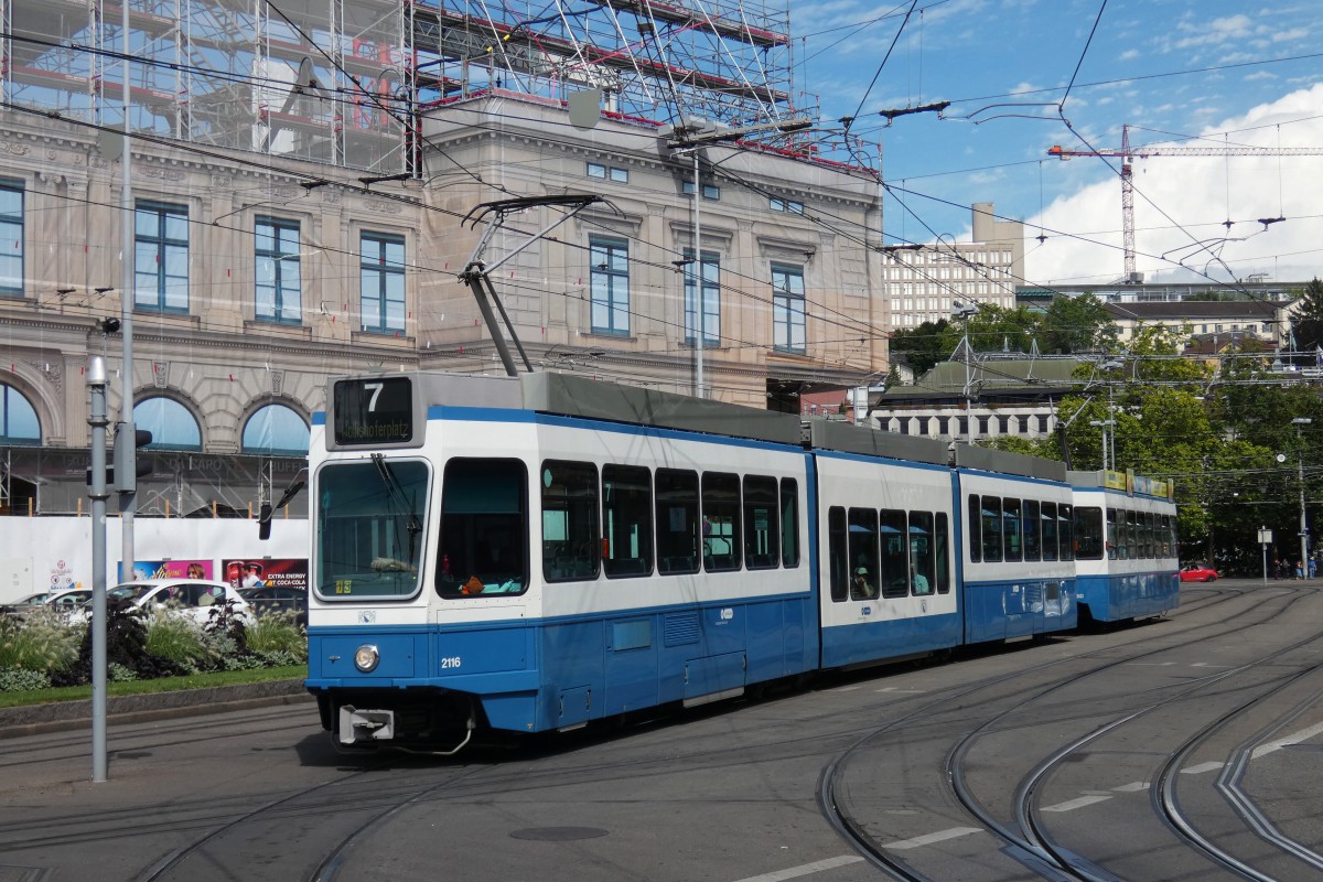 Цюрих, SWP/SIG/ABB Be 4/8 "Tram 2000 Sänfte" № 2116