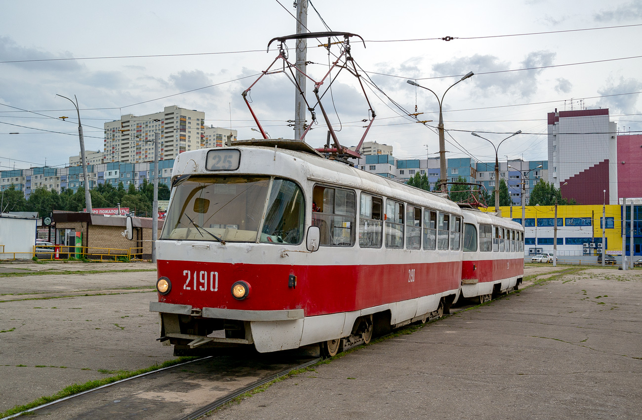 Самара, Tatra T3SU (двухдверная) № 2190