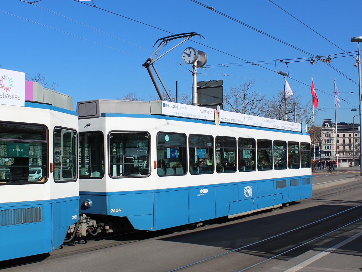 Цюрих, SWP/SIG/BBC Be 2/4 "Tram 2000 Pony" № 2404