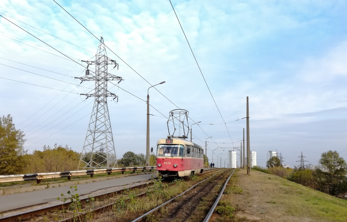 Kijiva, Tatra T3SU № 5978; Kijiva — Tramway lines: Podilske depot network — north