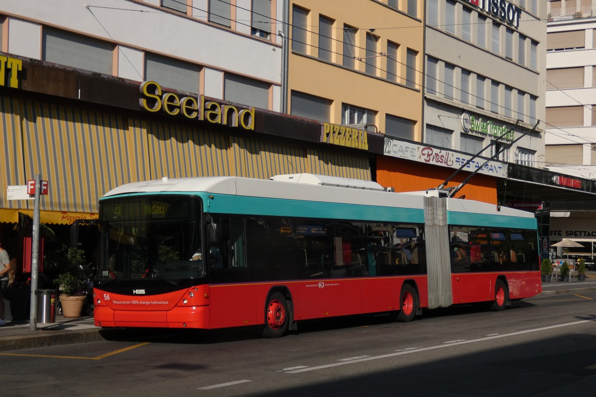 Биль, Hess SwissTrolley 3 (BGT-N2C) № 56