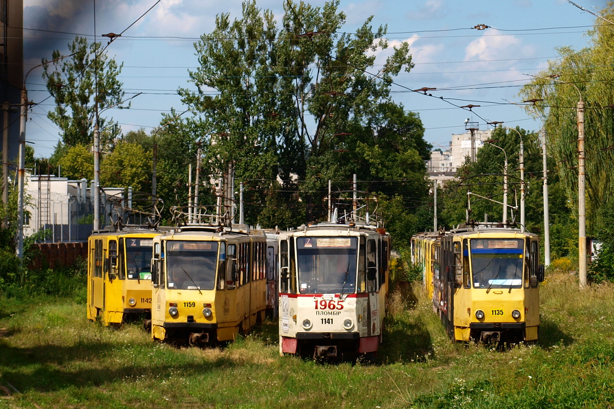 Львов, Tatra KT4SU № 1159; Львов, Tatra KT4SU № 1141; Львов, Tatra KT4SU № 1135