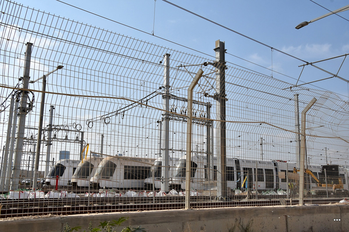 Tel Avivas — Construction of the red line Light Rail