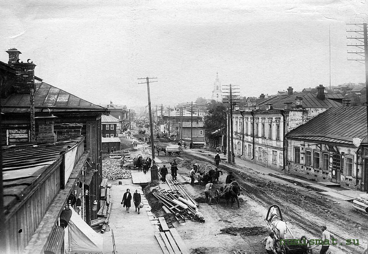 Пермь — Старые фотографии; Пермь — Строительство и ремонты; Пермь — Фотоальбом "Сооружение Пермского электрического трамвая 1-й очереди. Май — Октябрь 1929 г."