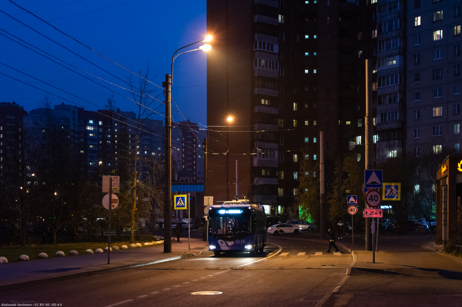 St Petersburg — Trolleybus lines and infrastructure